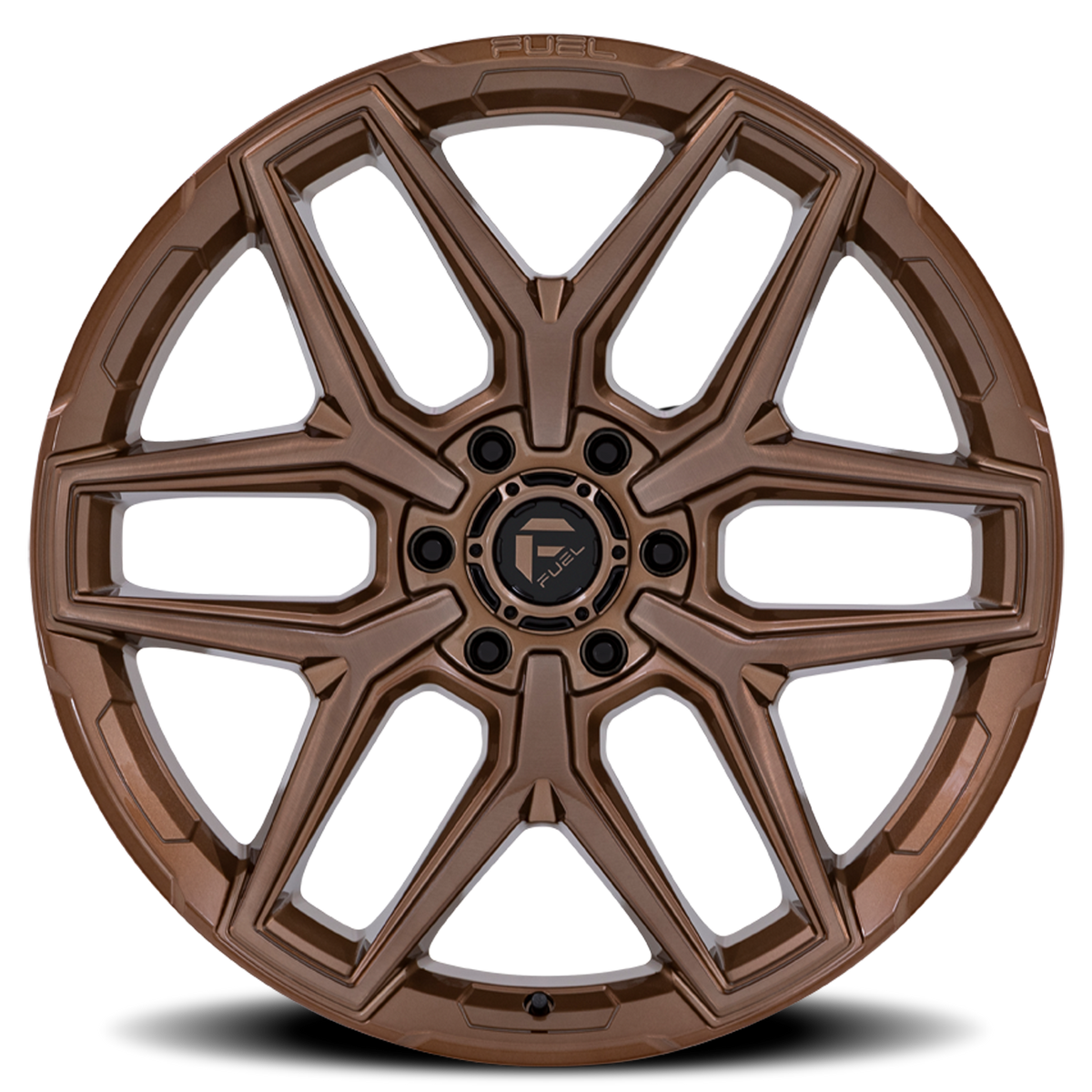 Aluminum Wheels 20X9 Flux 6 FC854ZR 6 On 139.7 Platinum Bronze 106.1 Bore 20 Offset Fuel Off Road Wheels