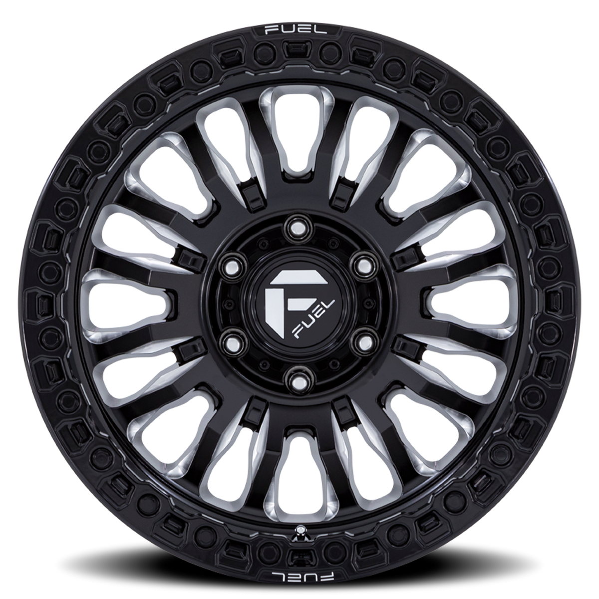 Aluminum Wheels 17X9 Rincon SBL FC857BE 8 On 170 Gloss Black Milled 125.1 Bore -12 Offset Fuel Off Road Wheels
