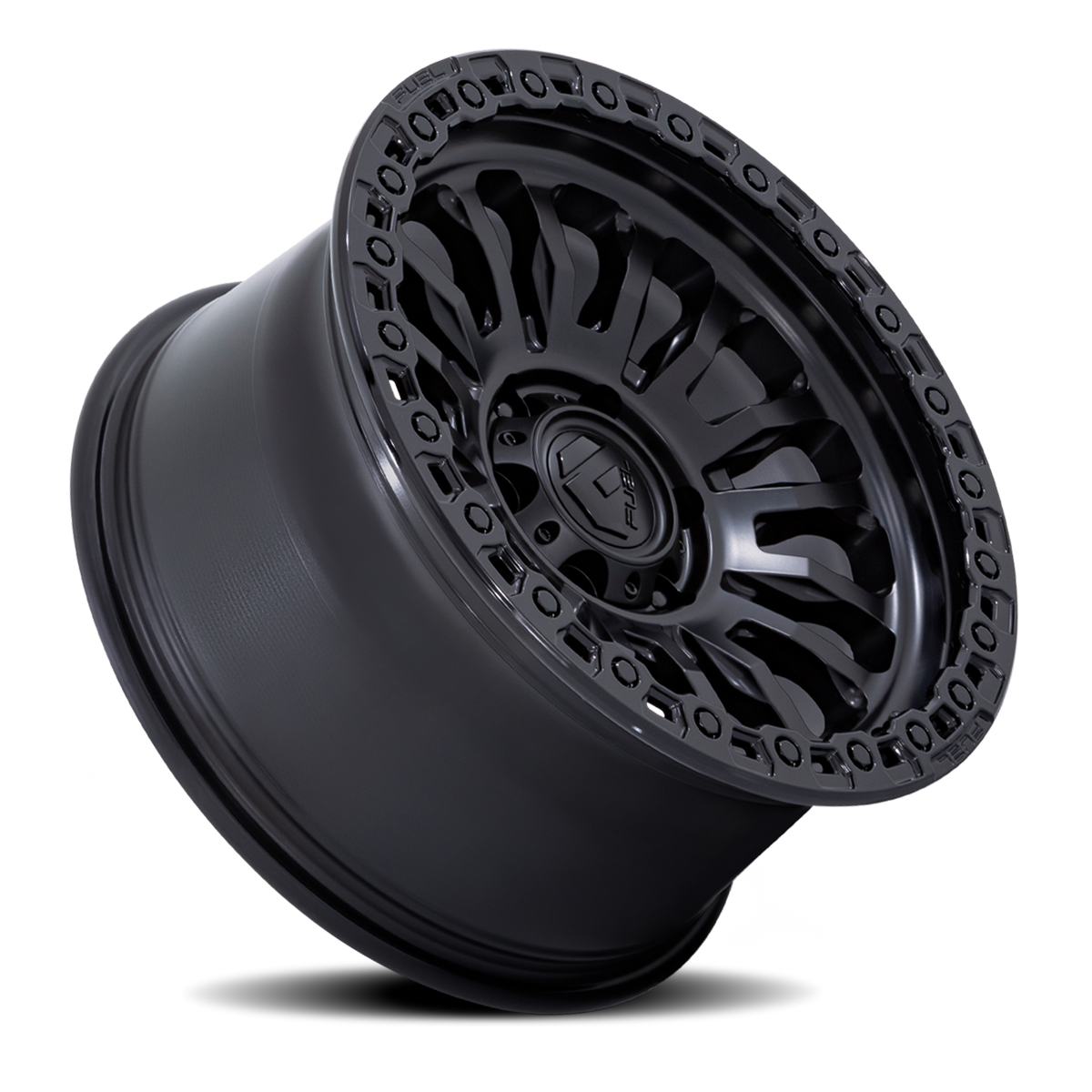 Aluminum Wheels 20X10 Rincon SBL FC857MB 8 On 170 Matte Black/Gloss Black Lip 125.1 Bore -18 Offset Fuel Off Road Wheels