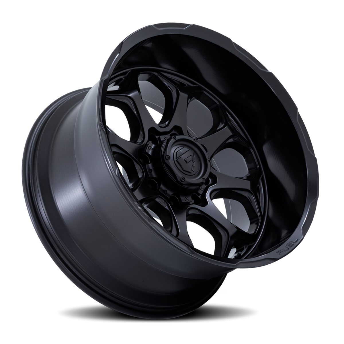 Aluminum Wheels 22X10 Scepter FC862 MX 6 On 139.7 Blackout 106.1 Bore -18 Offset Fuel Off Road Wheels