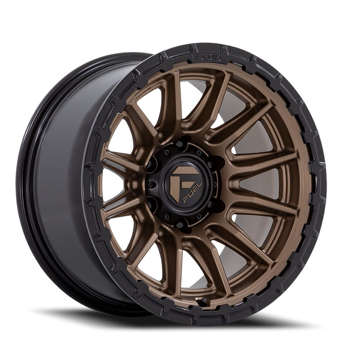 Fuel Off-Road Aluminum Wheels 17X9 Piston FC866 ZB Matte Bronze/Gloss Black Lip
