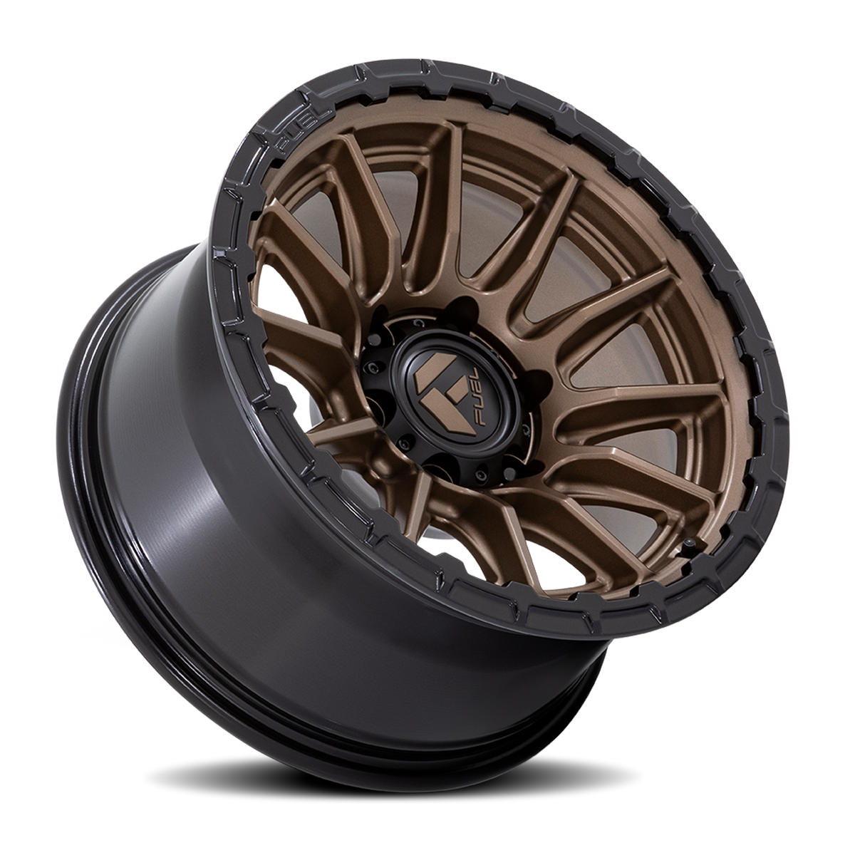 Aluminum Wheels 17X9 Piston FC866 ZB 6 On 139.7 Matte Bronze/Gloss Black Lip 106.1 Bore -12 Offset Fuel Off Road Wheels