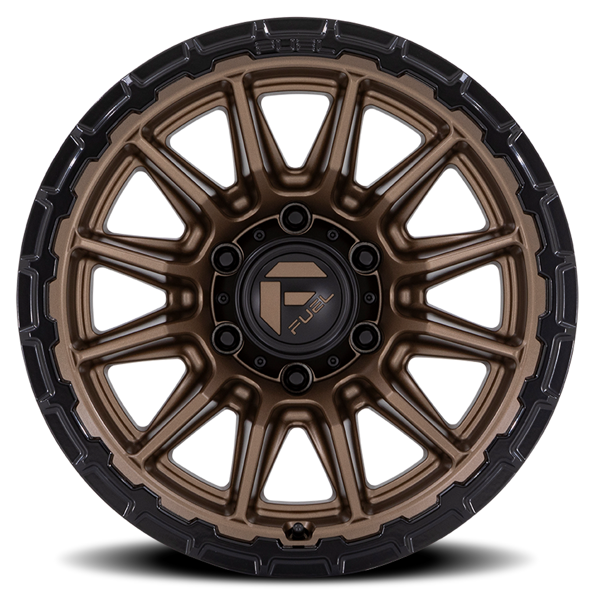 Aluminum Wheels 17X9 Piston FC866 ZB 6 On 139.7 Matte Bronze/Gloss Black Lip 106.1 Bore -12 Offset Fuel Off Road Wheels