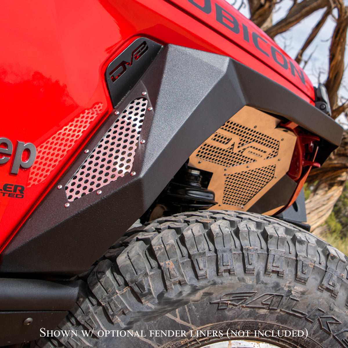 DV8 Offroad - Fender Flares; Armor; Front & Rear - FDGL-02