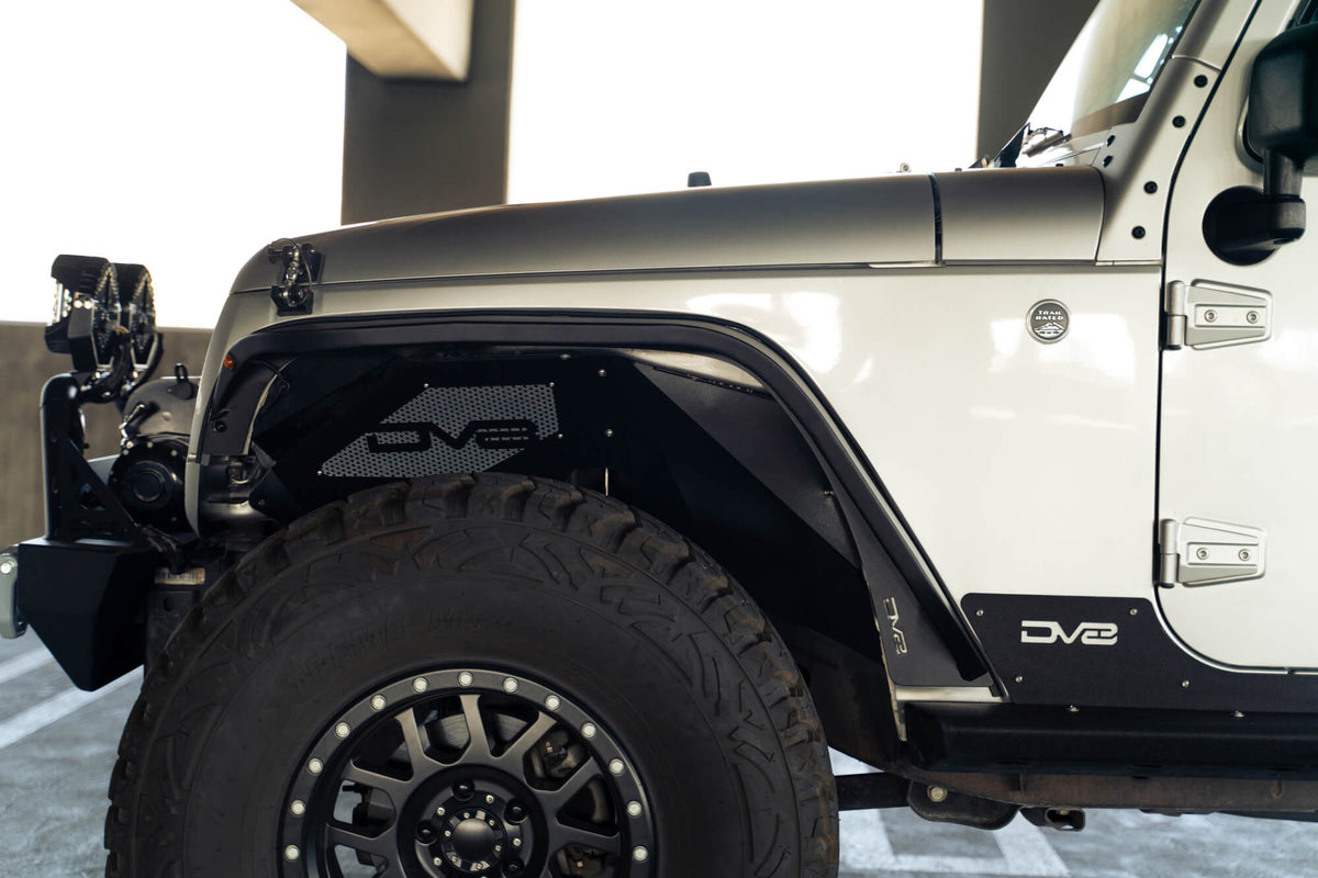 DV8 Offroad - Jeep Wrangler JK Slim Fender Flares - FDJK-07