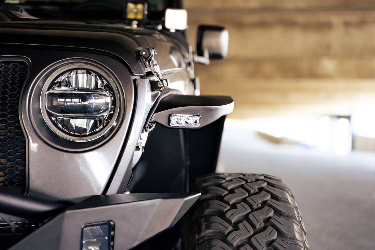DV8 Offroad - Jeep Wrangler JL Slim Fender Flares - FDJL-07