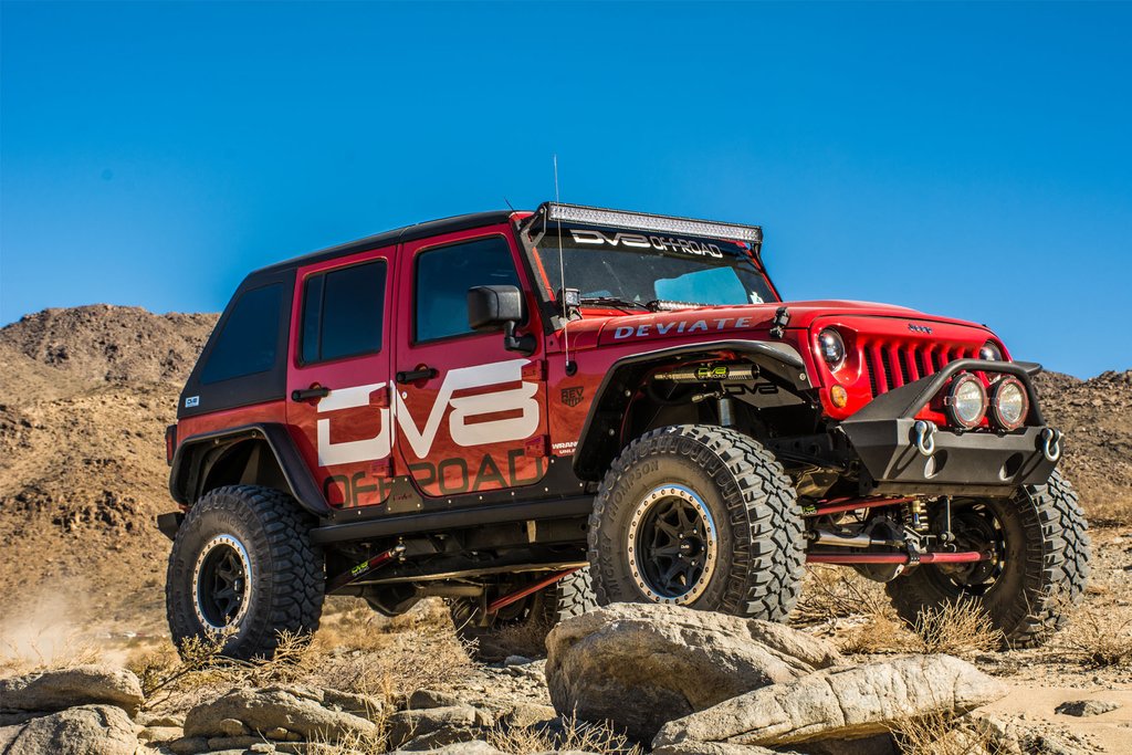 DV8 Offroad - Fender Flares; Wide; Front & Rear - FENDB-02