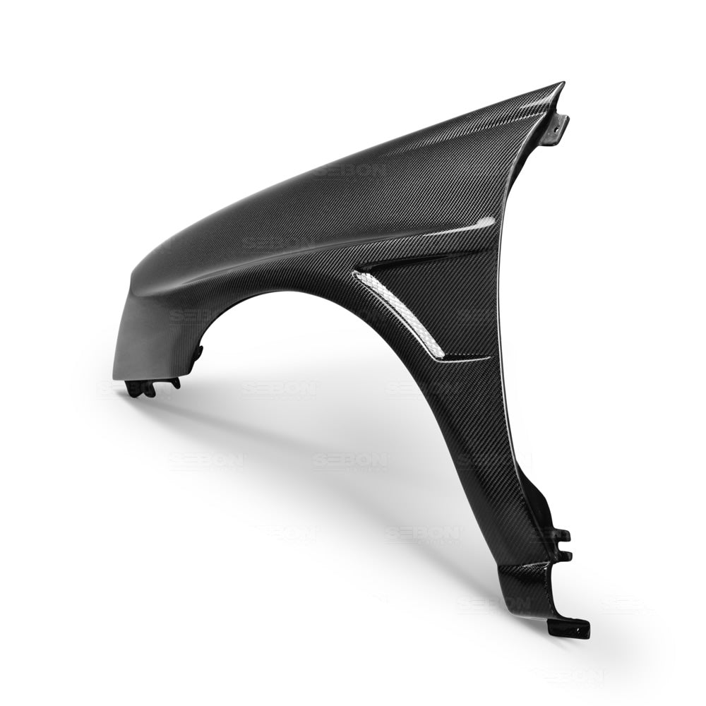 Seibon 04-05 Subaru WRX/STi 10mm Wider Carbon Fiber Fenders - FF0405SBIMP