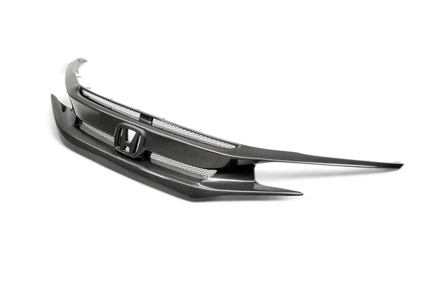 Seibon 16-18 Honda Civic OEM-Style Carbon Fiber Front Grill - FG16HDCV4D