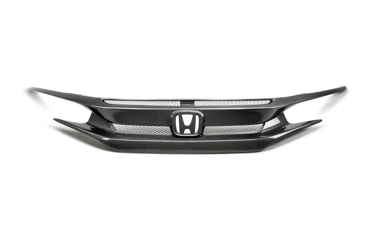 Seibon 16-18 Honda Civic OEM-Style Carbon Fiber Front Grill - FG16HDCV4D