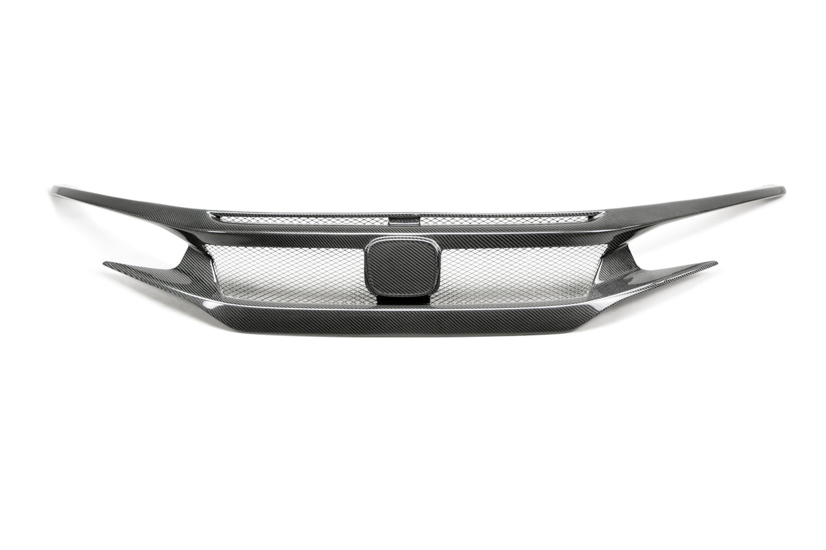 Seibon 17-18 Honda Civic Type R CV-Style Carbon Fiber Front Grill - FG17HDCVR-CV