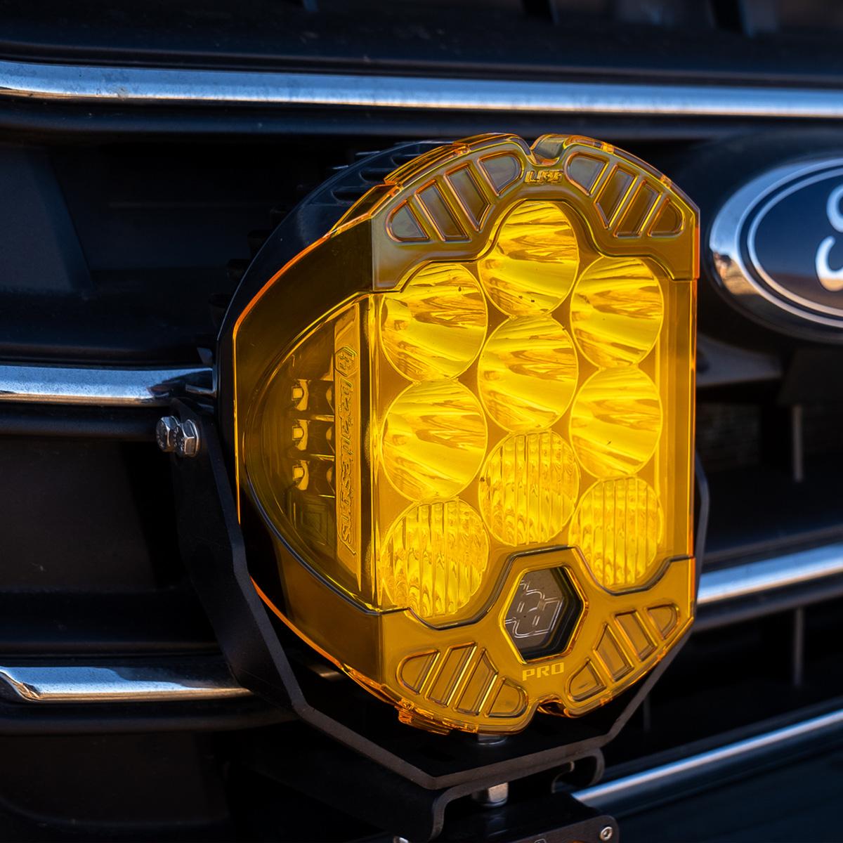 Baja Designs LP9 Series Single Rock Guard - Amber - 328002