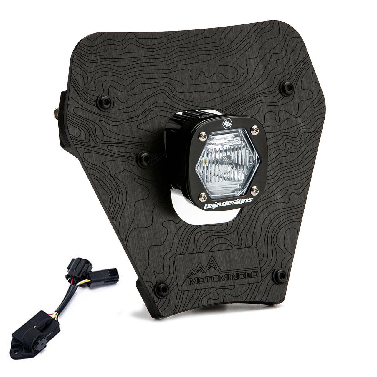 Baja Designs 24-25 KTM EXC-F/XCF-W/XC-W S1 (D/C) LED Headlight Kit w/ Dimmer - Clear - 387013