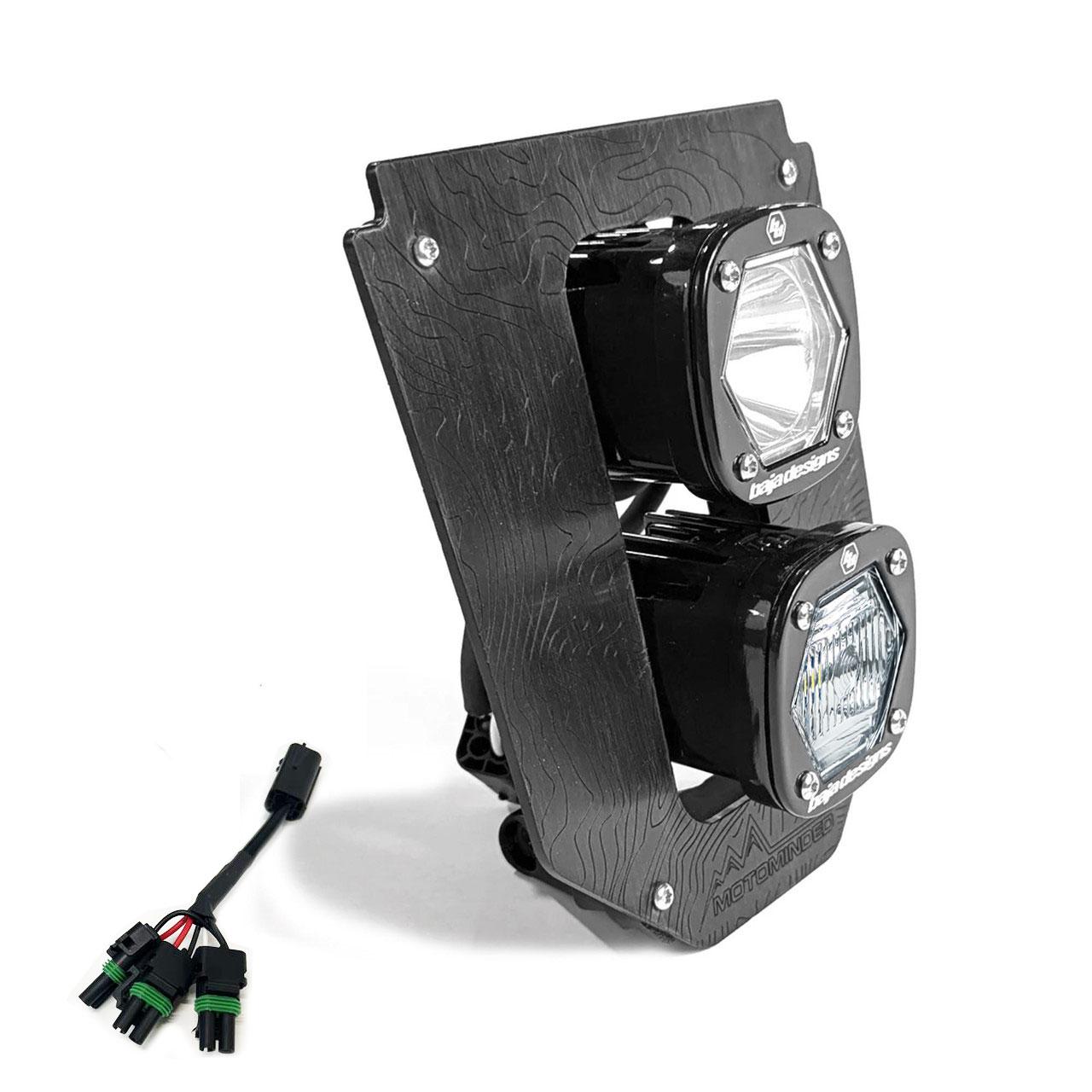 Baja Designs 24-25 Husqvarna FE-S Dual S1 Gemini (D/C) LED Headlight Kit w/ Hi-Low Harness - Clear - 387018
