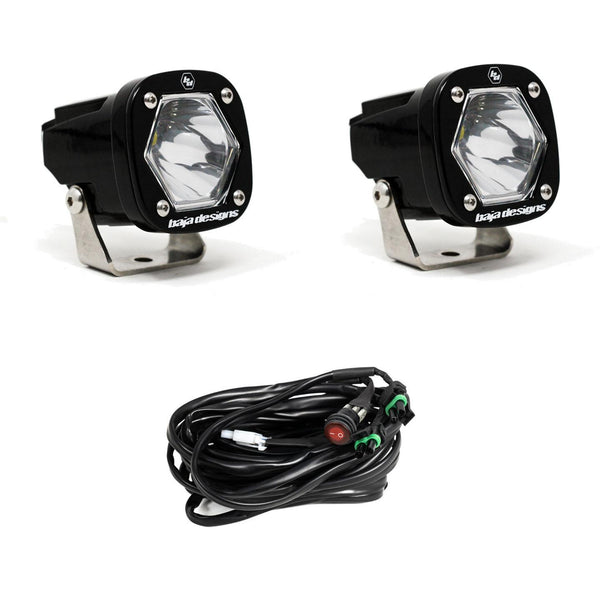 Baja Designs S1 Spot LED Light w/ Mounting Bracket Pair - 387801