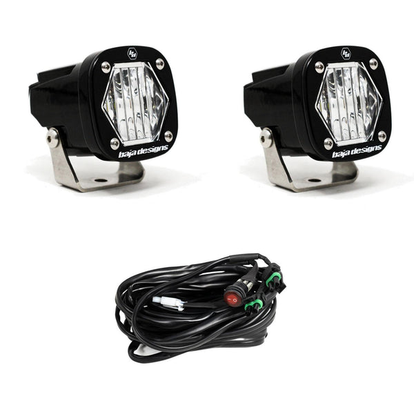 Baja Designs S1 Wide Cornering LED Light w/ Mounting Bracket Pair - 387805