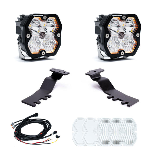 Baja Designs 2025+ Toyota 4Runner Squadron Sport 2.0 A-Pillar Kit (Driving/Combo) - Clear - 440010