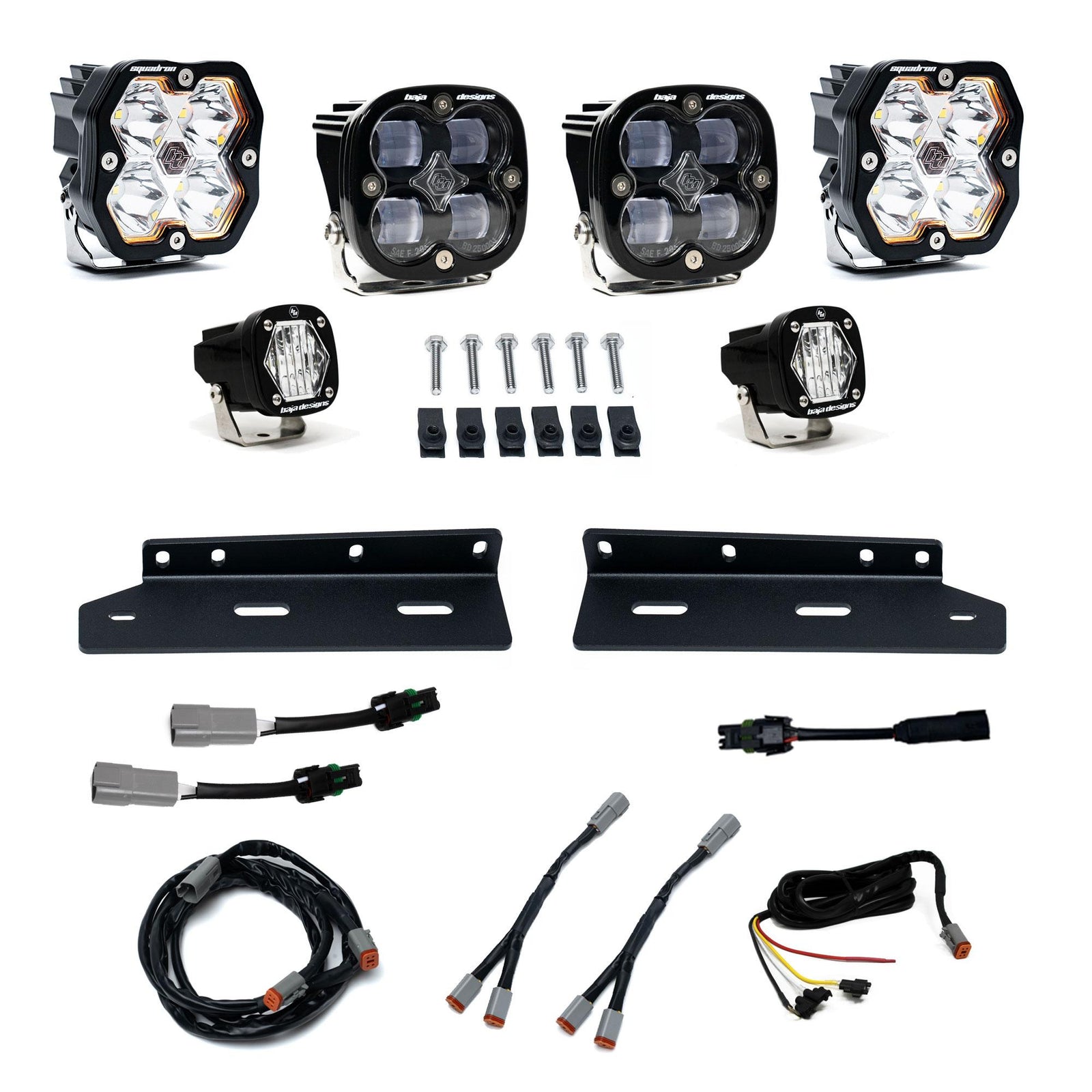 Baja Designs 21-25 Ford Raptor Squadron 2.0 Sport/S1 Fog Pocket Kit (Squadron SAE Fog) - Clear - 440019