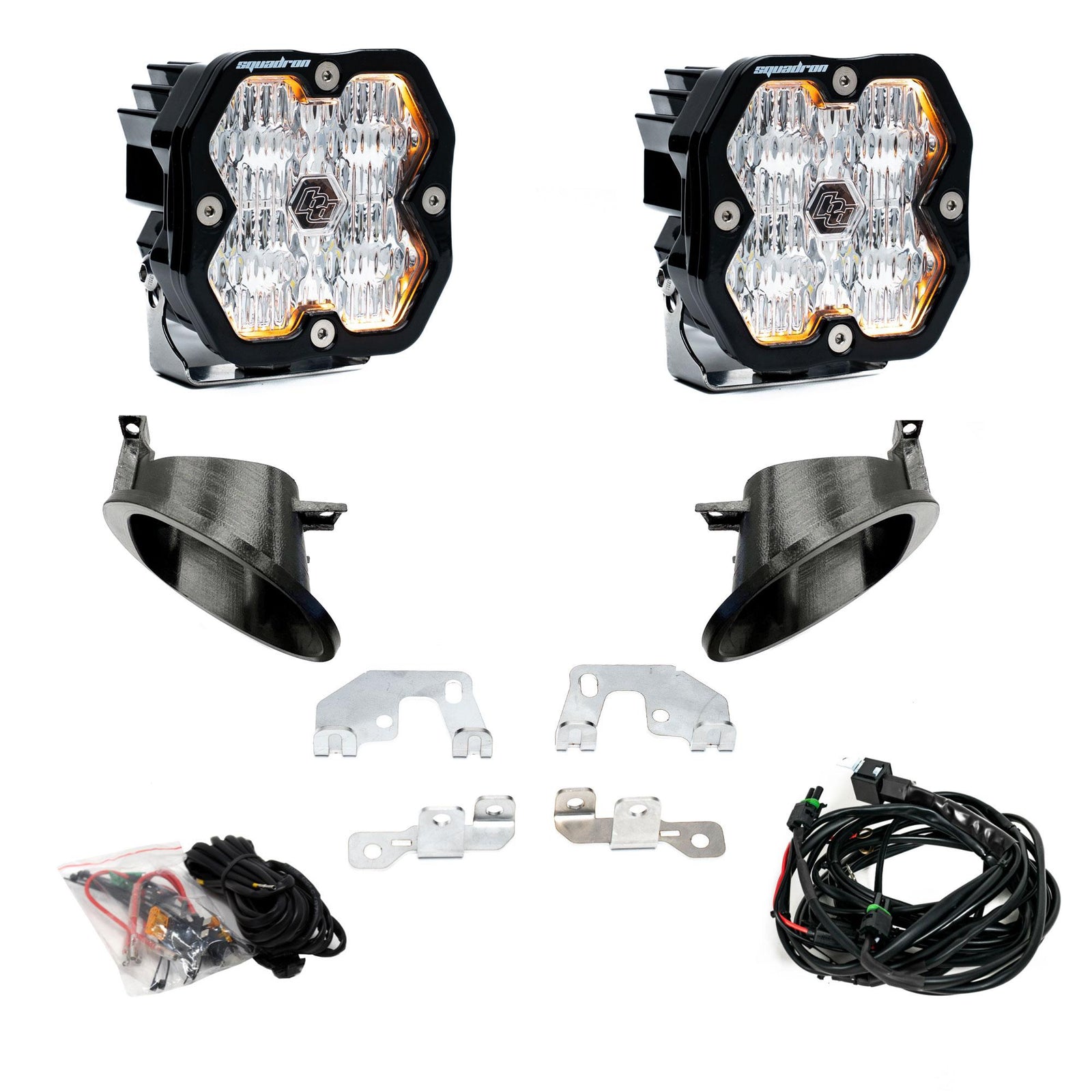 Baja Designs 14-18 Mercedes Sprinter Van 2500/3500 Squadron Sport 2.0 Fog Pocket Kit (WC) - Clear - 440027
