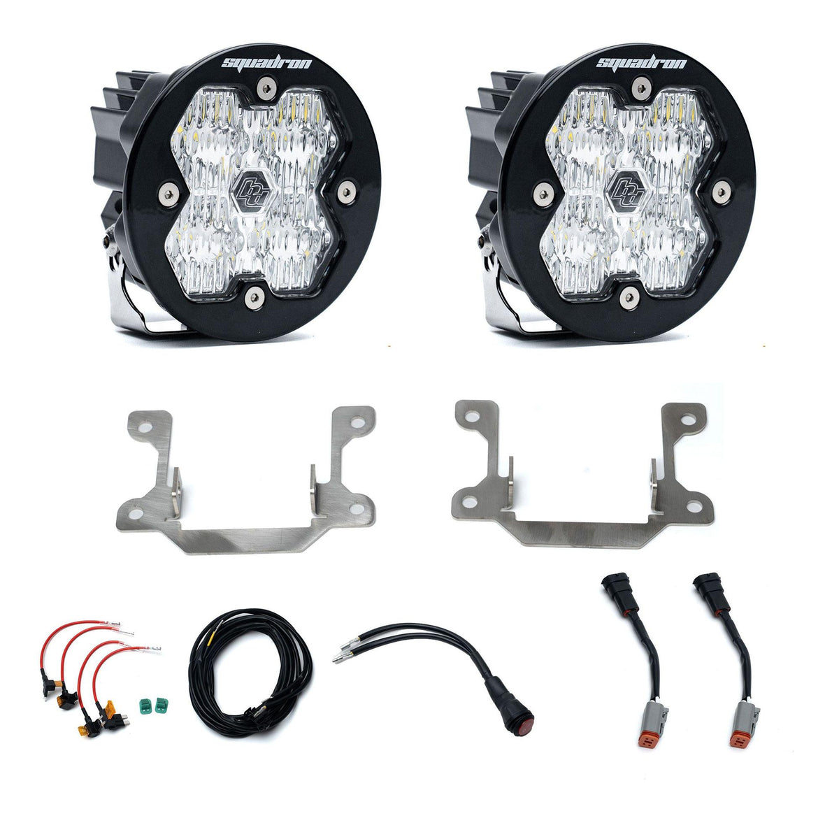 Baja Designs 19-25 Dodge Ram 2500/3500 Squadron Sport 2.0 Fog Pocket Kit (Wide Cornering) - Clear - 440037