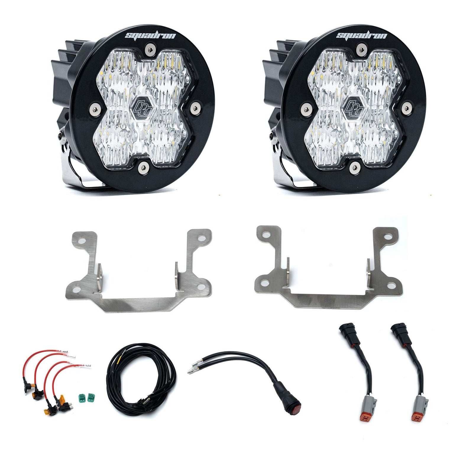 Baja Designs 19-25 Dodge Ram 2500/3500 Squadron Sport 2.0 Fog Pocket Kit (Wide Cornering) - Clear - 440037