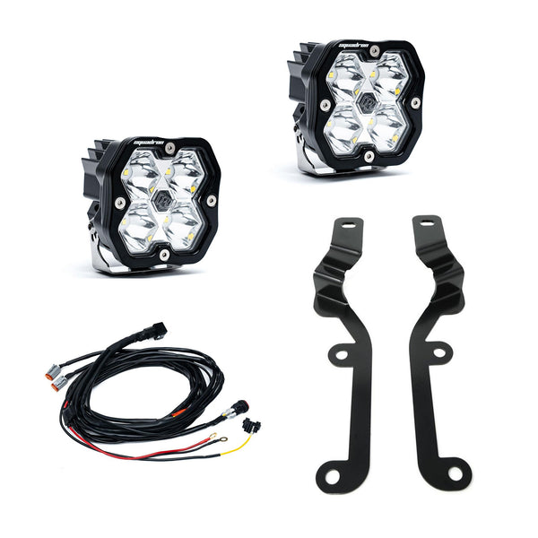 Baja Designs 19-24 Chevy Silverado 1500 Squadron Sport 2.0 A-Pillar Kit (Spot) - Clear - 440057