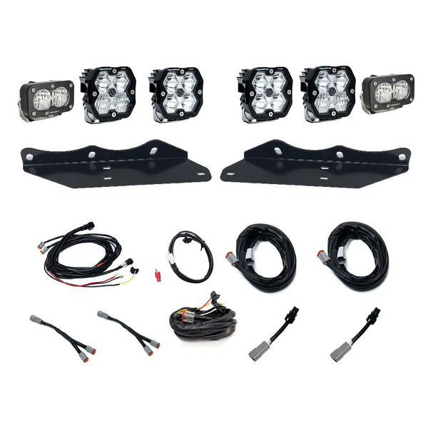 Baja Designs 17-20 Ford Raptor Squadron Pro 2.0/S2 Fog Pocket Kit (Multi Patterns) - Clear - 440065