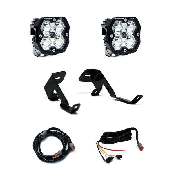 Baja Designs 15-20 Ford F-150 / 17-20 Ford Raptor Squadron Pro 2.0 A-Pillar Kit (Spot) - Clear - 440068
