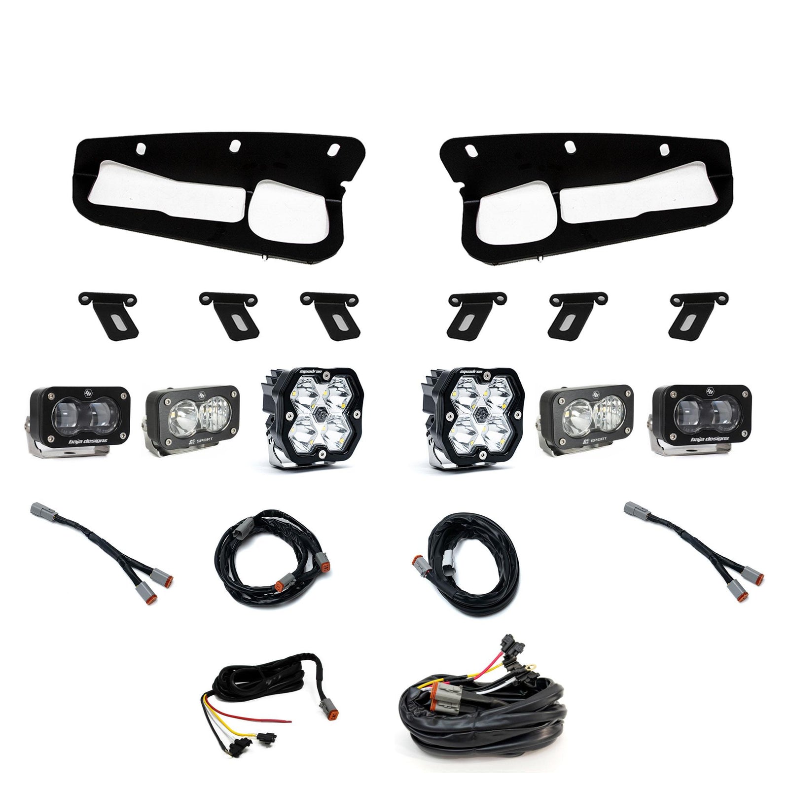 Baja Designs 21-25 Ford Bronco Squadron 2.0 Sport (Spot) / S2 SAE / S2 Sport D/C Steel Bmpr w/UP - 440081UP
