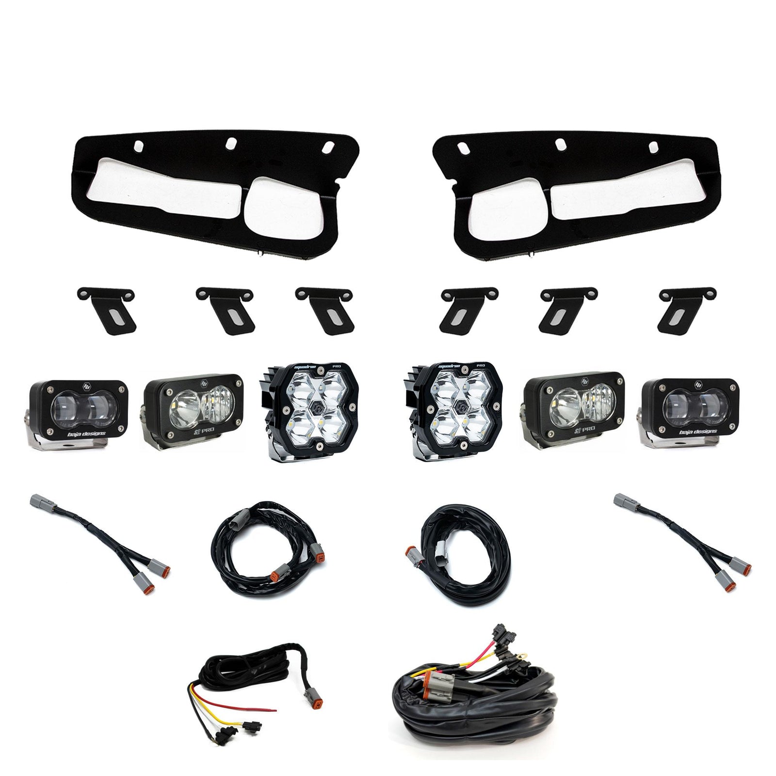 Baja Designs 21-25 Ford Bronco Squadron 2.0 Pro (Spot) / S2 SAE / S2 Pro D/C FPK Steel Bumper w/UP - 440082UP