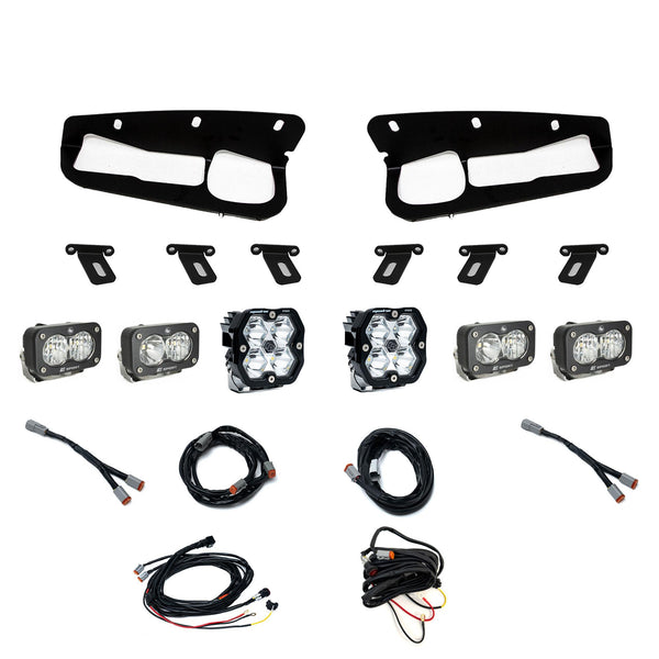 Baja Designs 21-25 Ford Bronco Squadron 2.0 Pro (Spot) / S2 Sport D/C W/C FPK Steel Bmpr - Clear - 440085