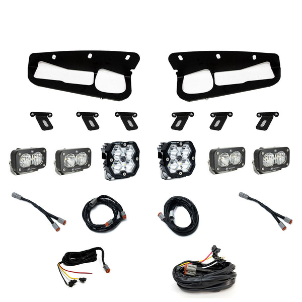 Baja Designs 21-25 Ford Bronco Squadron 2.0 Pro (Spot) / S2 Sport D/C W/C FPK Steel Bmpr w/UP -Clear - 440085UP