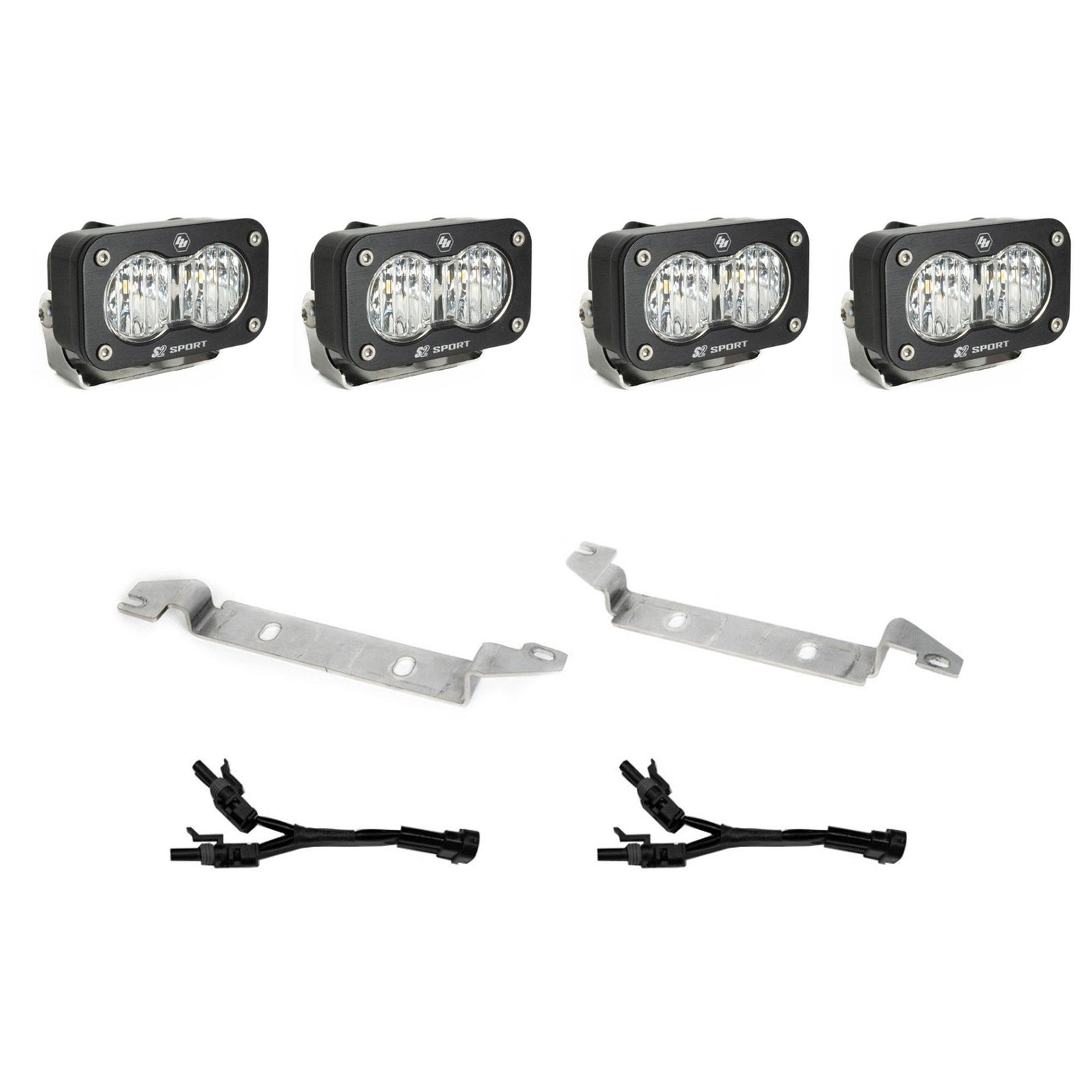 Baja Designs 2025 Toyota 4Runner S2 Sport Fog Pocket Light Kit - Clear - 448280