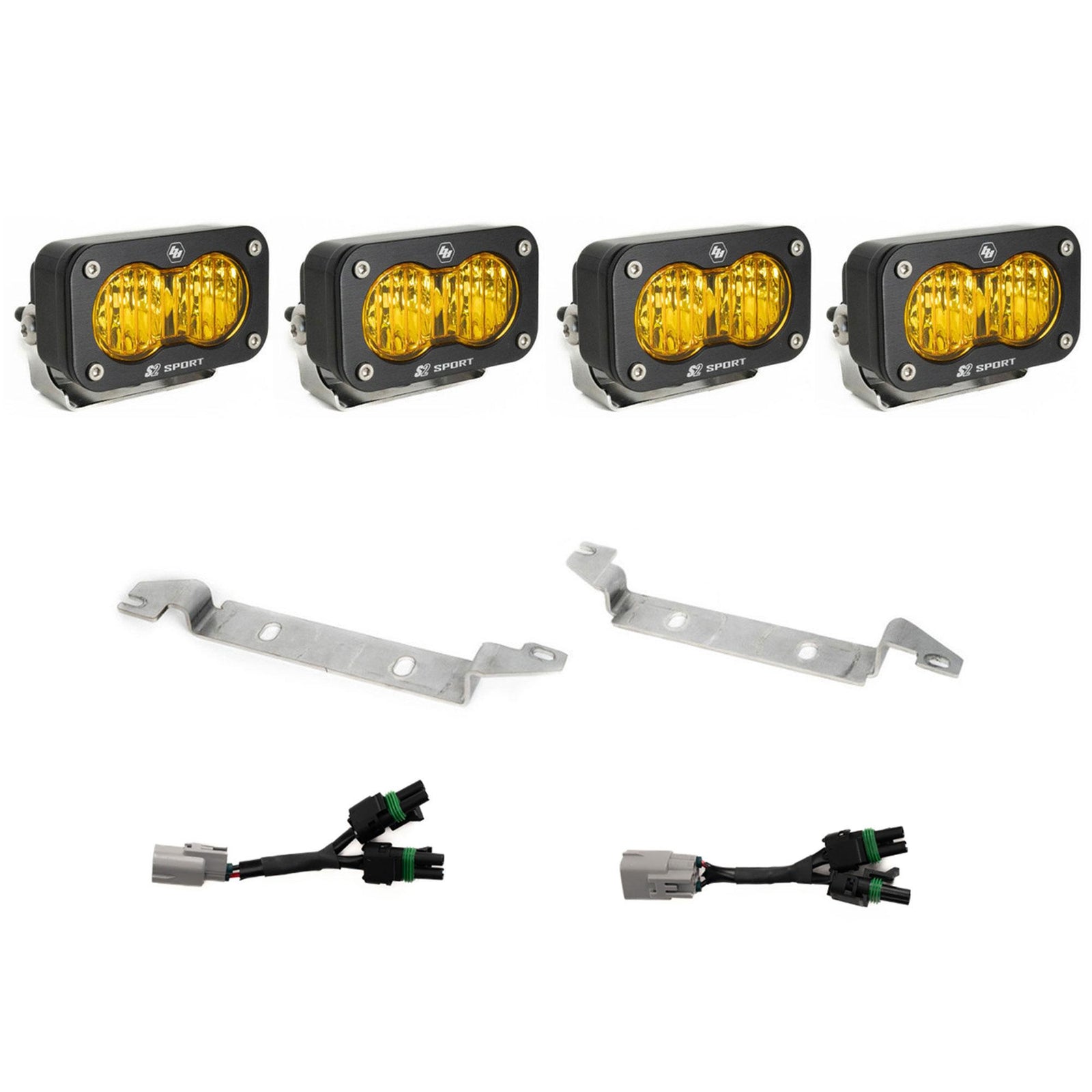 Baja Designs 2025+ Toyota 4Runner TRD Pro/Trailhunter S2 Sport OEM Fog Light Kit - Amber - 448285