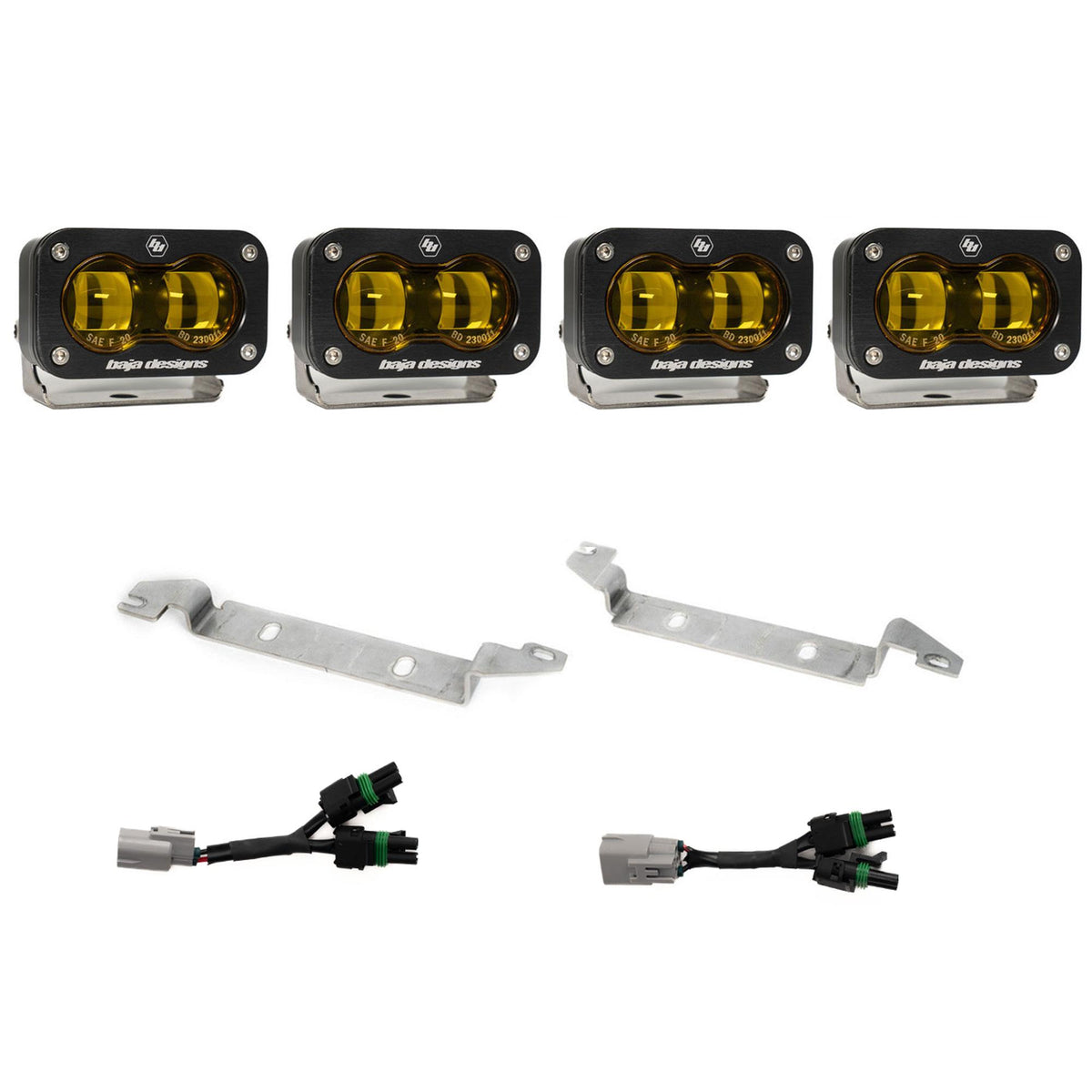 Baja Designs 2024+ Toyota Tacoma TRD ProTrailhunter S2 SAE OEM Fog Light Kit - Amber - 448291