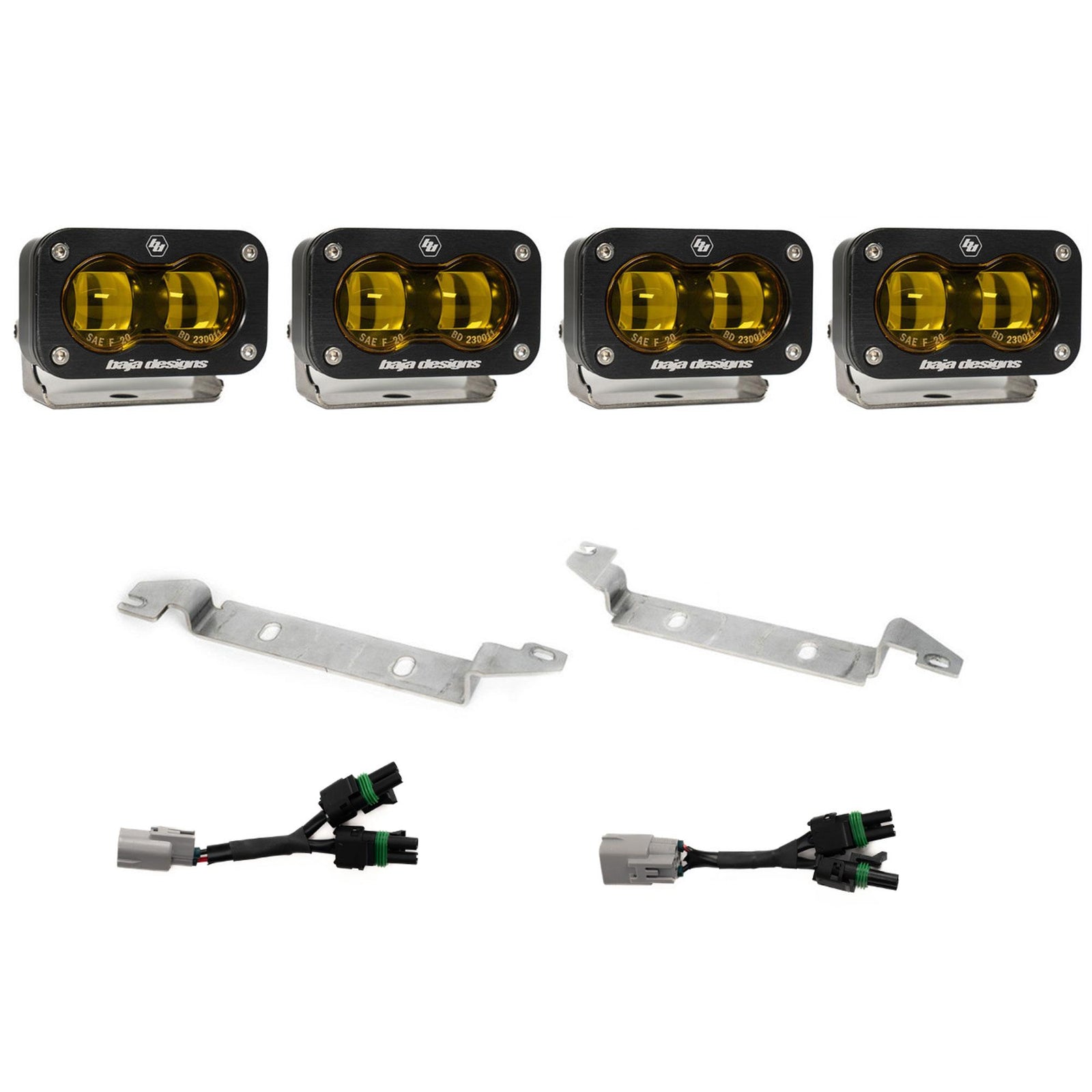 Baja Designs 2024+ Toyota Tacoma TRD ProTrailhunter S2 SAE OEM Fog Light Kit - Amber - 448291