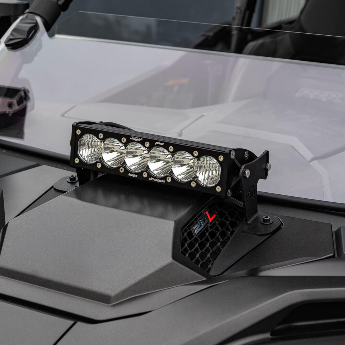 Baja Designs 2025 Polaris RZR Pro-R/S/XP OnX6+ 10in Light Bar Hood Mount Kit - Clear - 448301