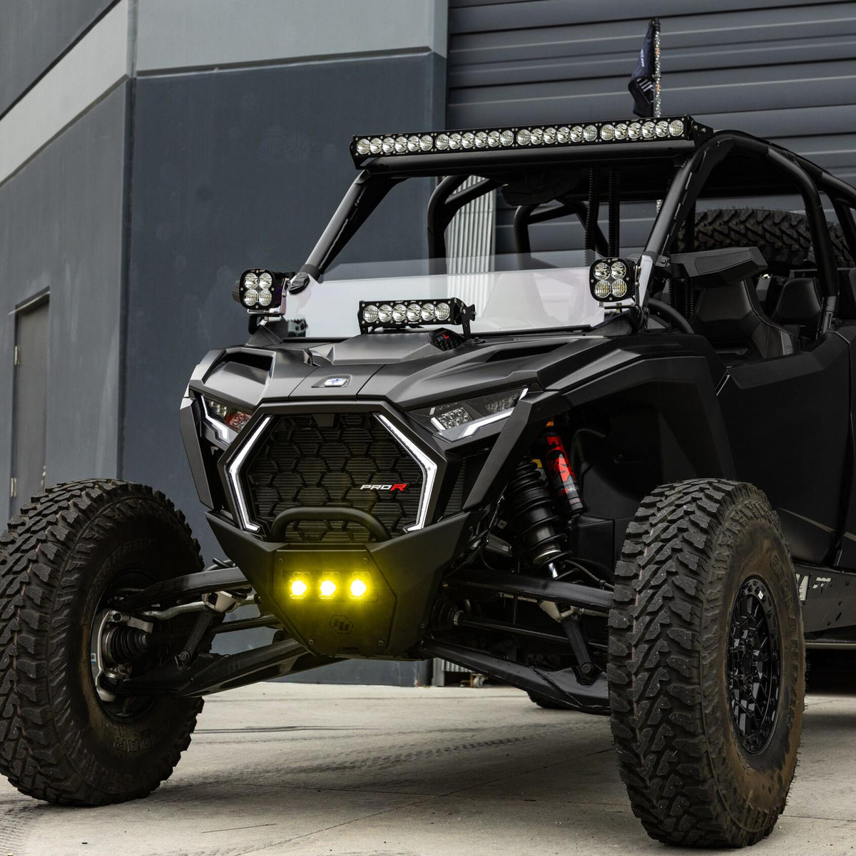Baja Designs 2025 Polaris RZR Pro-R/S/XP OnX6+ 10in Light Bar Hood Mount Kit - Clear - 448301