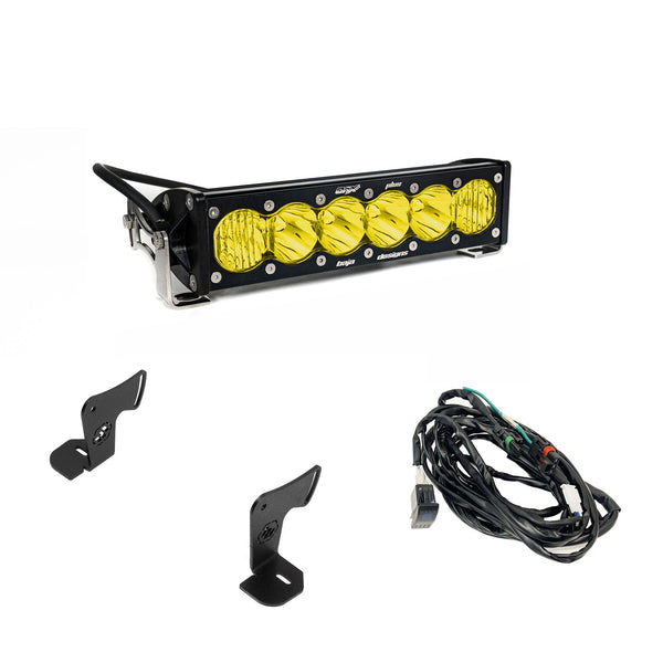 Baja Designs 2025 Polaris RZR Pro-R/S/XP OnX6+ 10in Light Bar Hood Mount Kit - Baja Amber - 448302