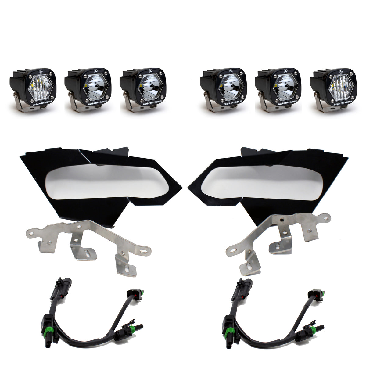 Baja Designs Can-Am X3 Headlight Kit S1 Spot W/C Headlight Kit - 447074