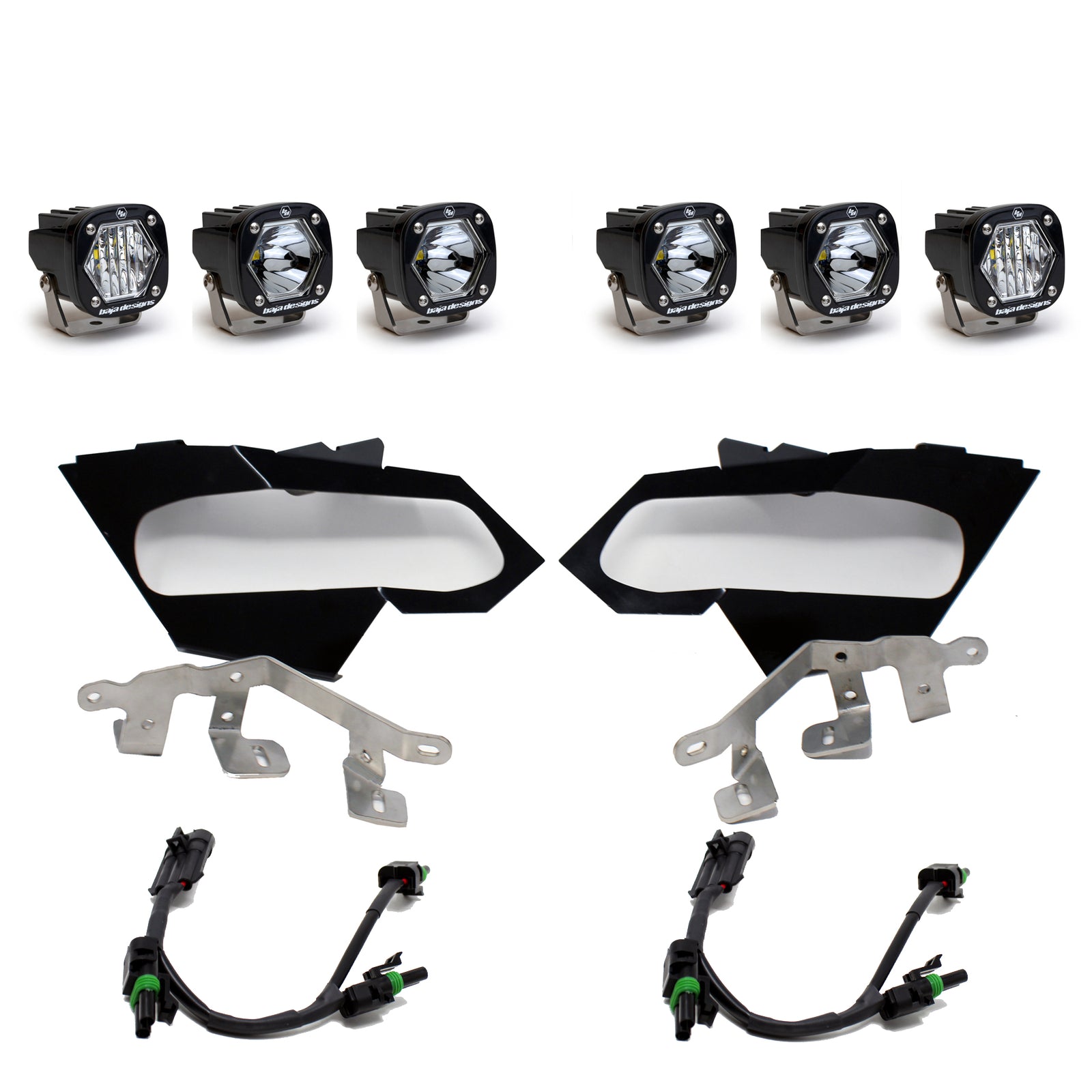 Baja Designs Can-Am X3 Headlight Kit S1 Spot W/C Headlight Kit - 447074