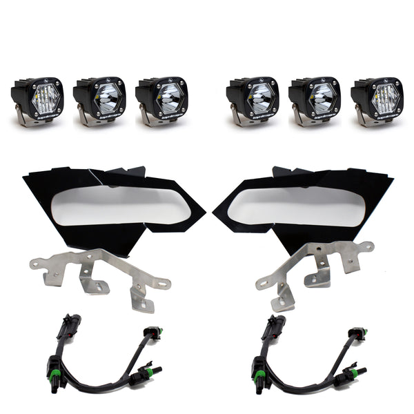 Baja Designs Can-Am X3 Headlight Kit S1 Spot W/C Headlight Kit - 447074