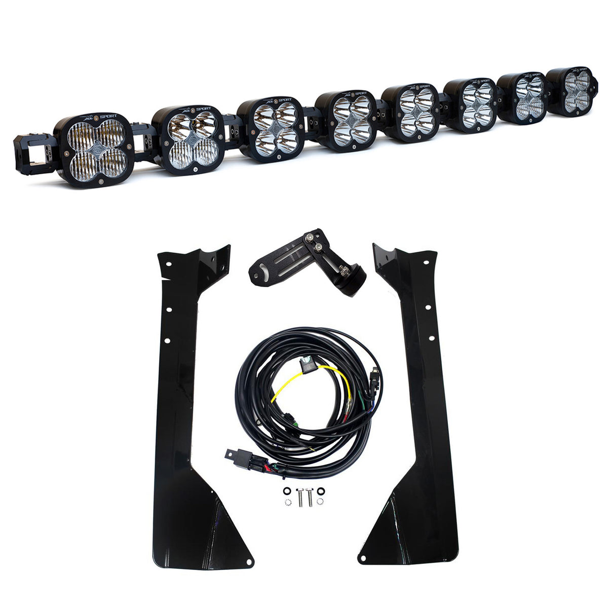 Baja Designs 07-18 Jeep JK 8 XL Pro Linkable LED Light Bar Roof Kit - 447851