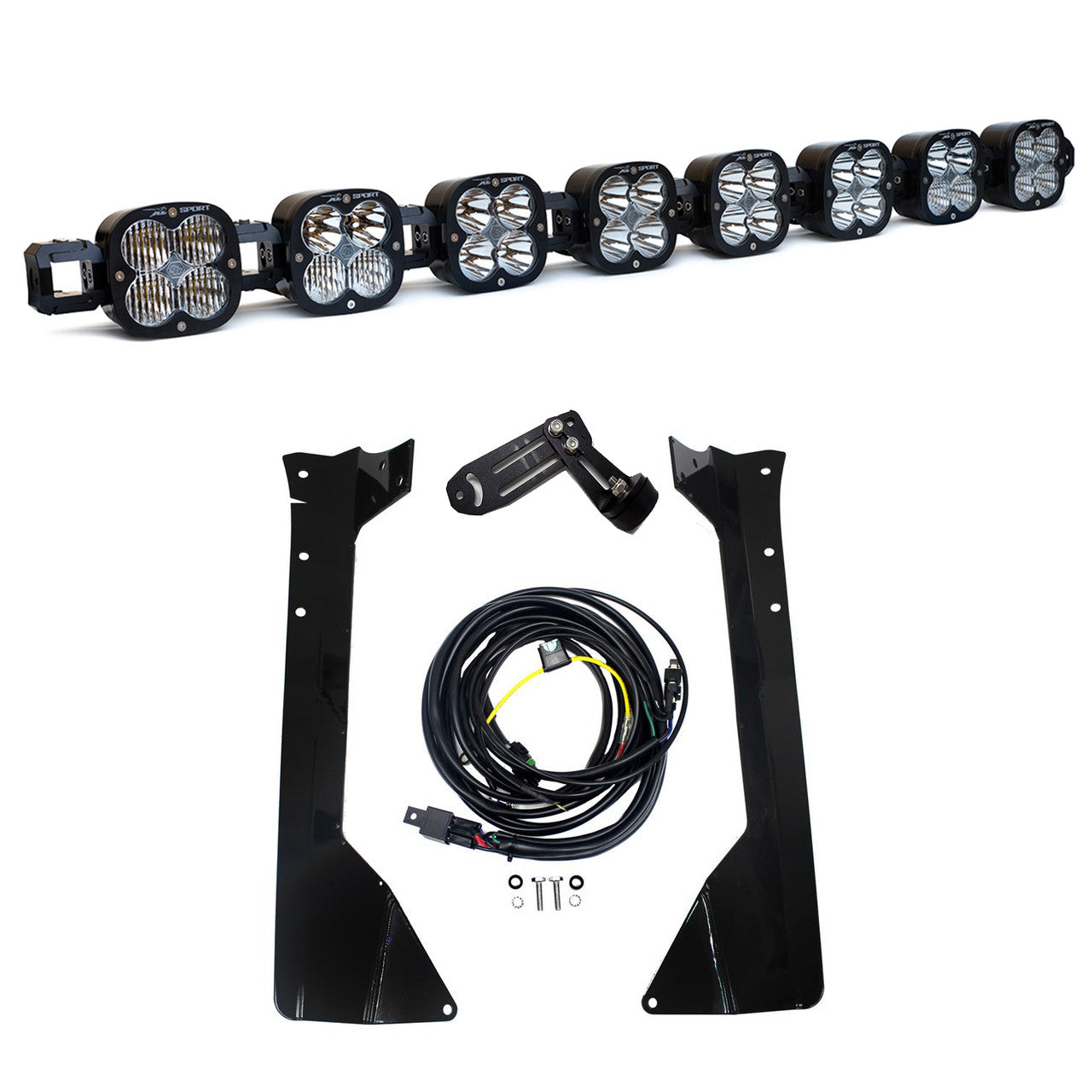 Baja Designs 07-18 Jeep JK 8 XL Pro Linkable LED Light Bar Roof Kit - 447851