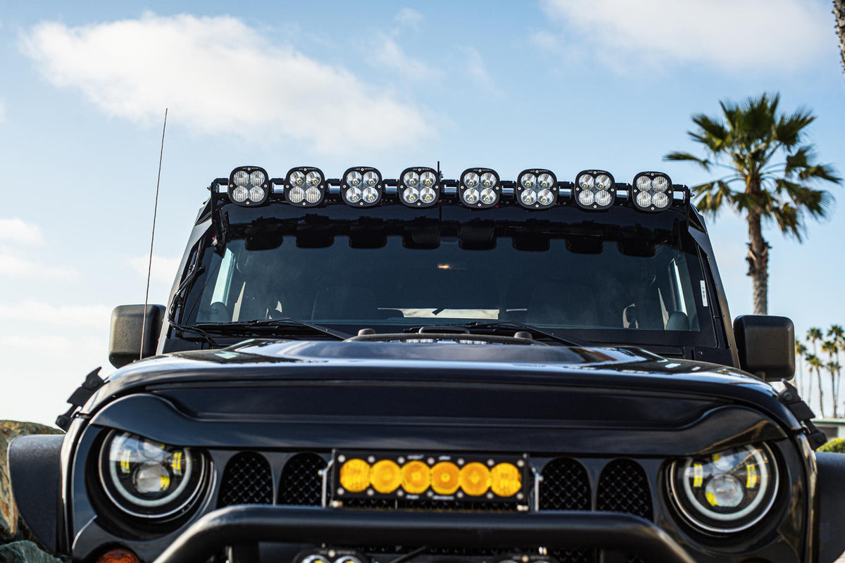 Baja Designs 07-18 Jeep JK 8 XL Pro Linkable LED Light Bar Roof Kit - 447851