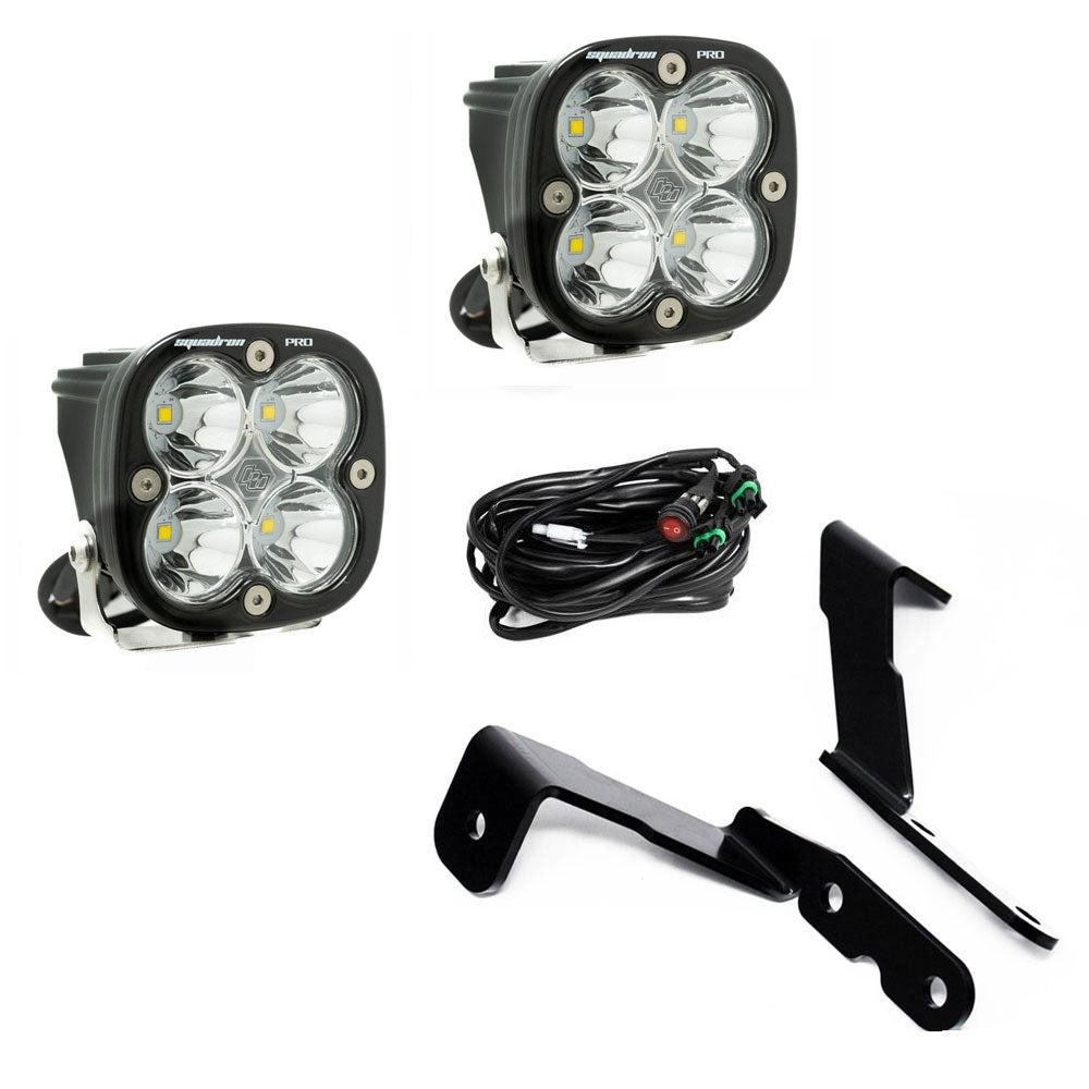 Baja Designs 2007-2013 GM Silverado/Sierra Squadron Pro Lights A-Pillar Kit - 447576