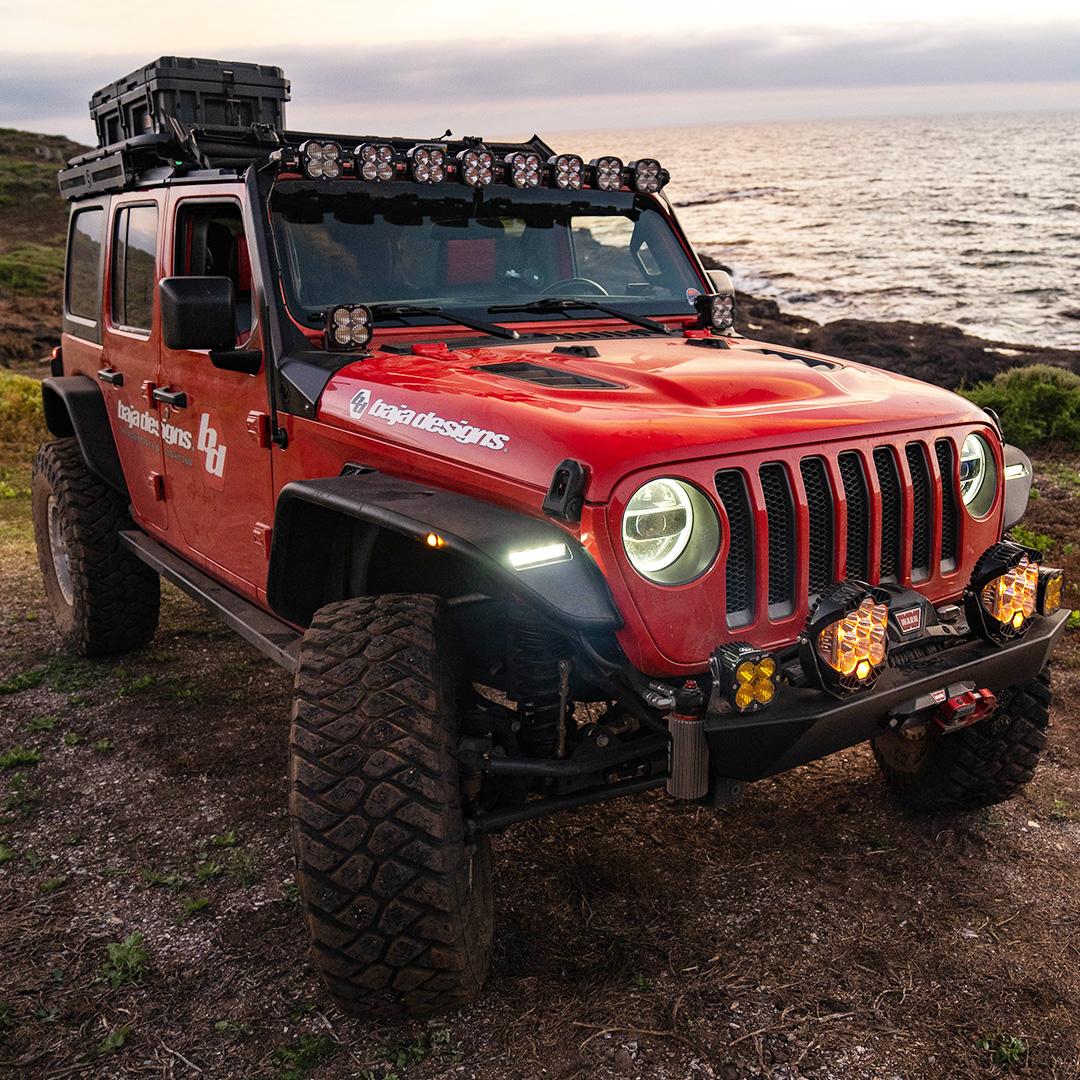 Baja Designs Jeep JL/JT Roof Bar LED Light Kit 8 XL Linkable - 447664