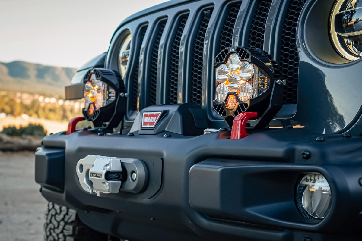Baja Designs Jeep JL/JT Rubicon Steel Bumper LED Light Kit LP4 - 447672