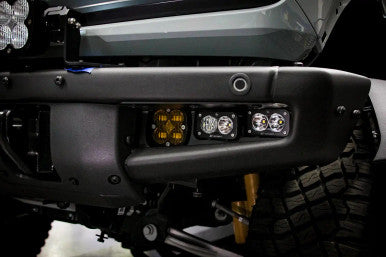 Baja Designs 2021+ Ford Bronco Clear SAE Fog Pocket Kit w/Upfitter - 447761UP