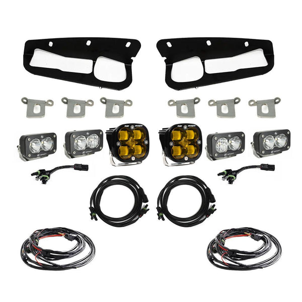 Baja Designs 2021+ Ford Bronco Amber SAE Fog Pocket Kit - 447762